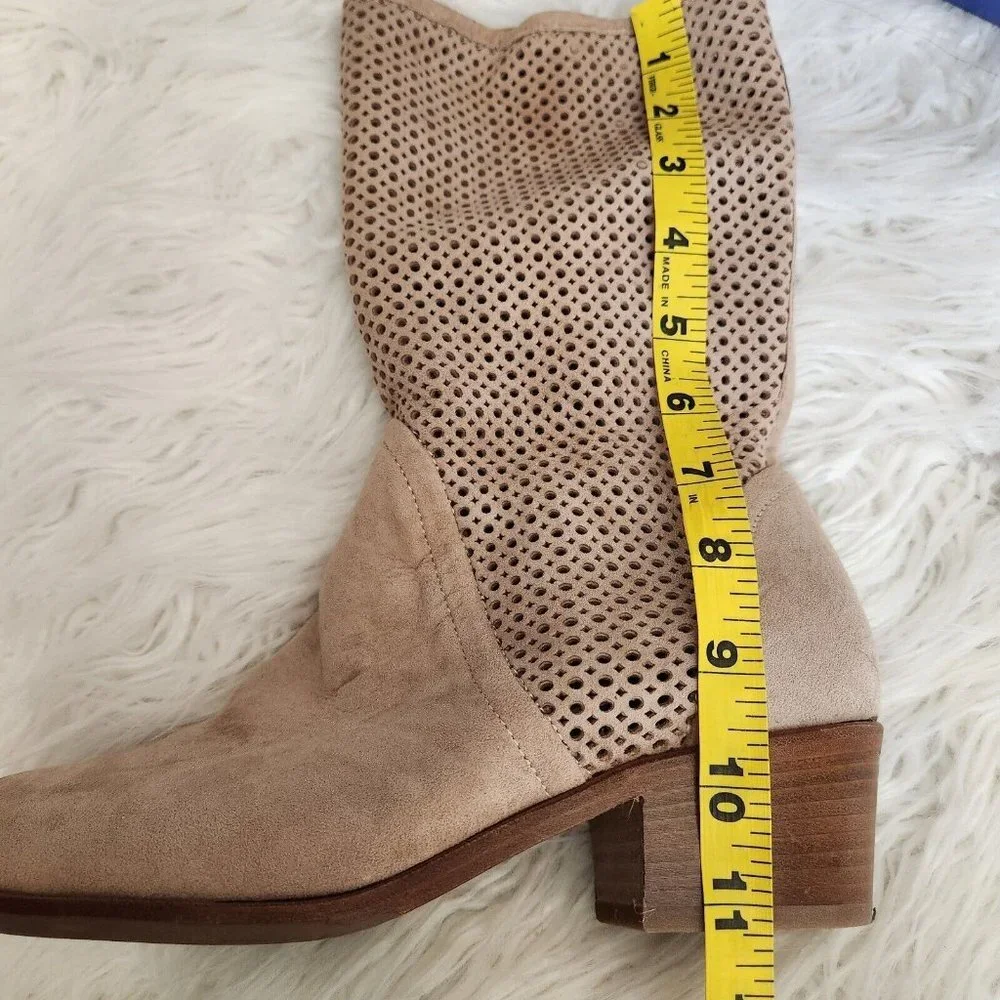 ITALEAU ITALEAU Women's Ala Perforated Waterproof Mid Boot‎ Size 37.5 US 7